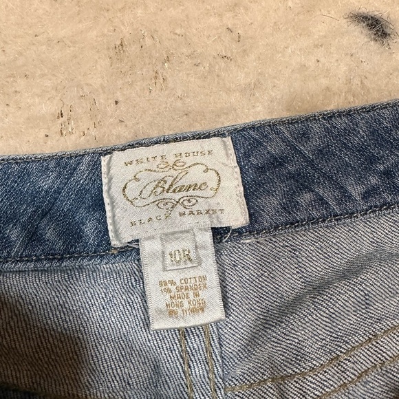 White House Black Market Women’s Vintage Low Rise Embroidered Denim Jean Size 10 - Picture 12 of 13